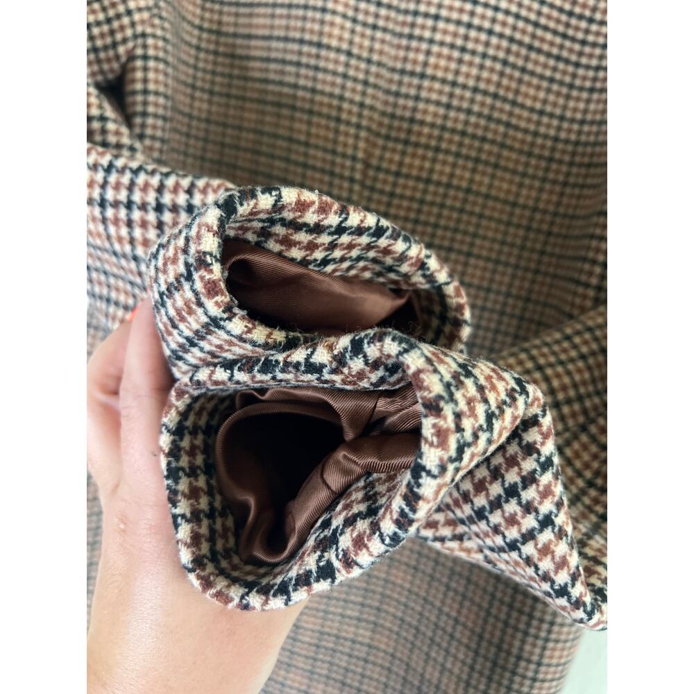 A&F Abercrombie & Fitch Plaid Houndstooth Blazer Jacket - Picture 11 of 16